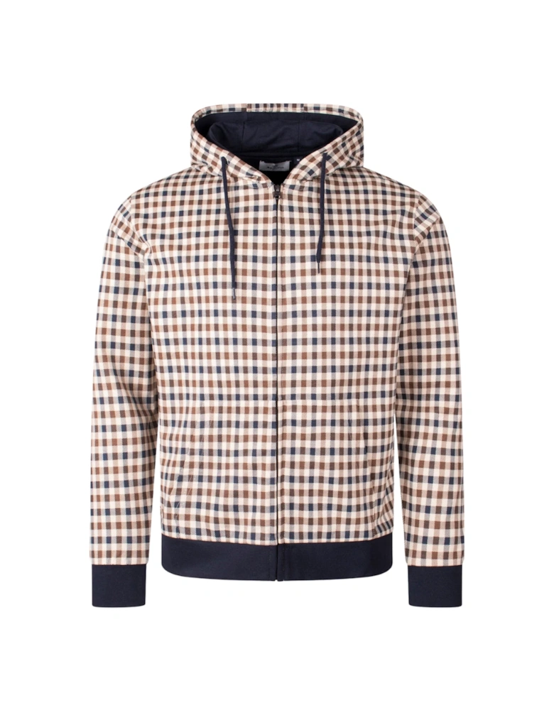 Active Iconic Full Zip-Up Hoodie Club Check