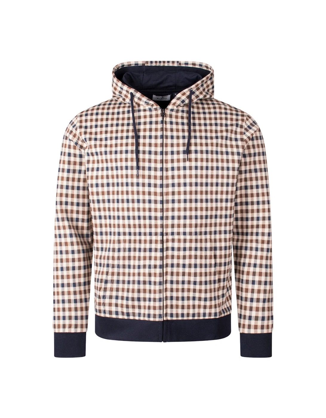 Active Iconic Full Zip-Up Hoodie Club Check, 3 of 2