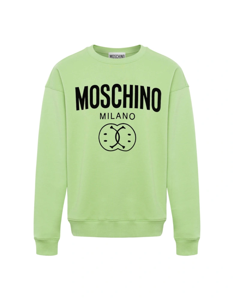 Double Smiley Green Jumper