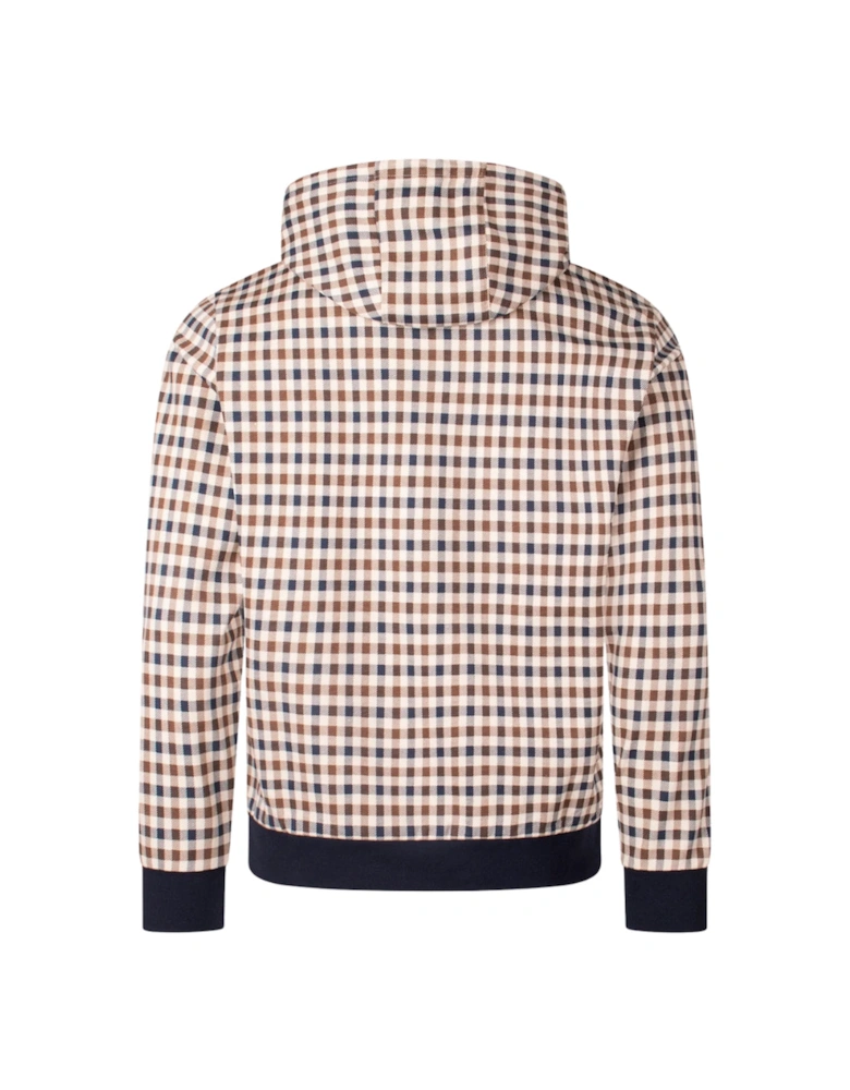 Active Iconic Club Check Beige Hoodie