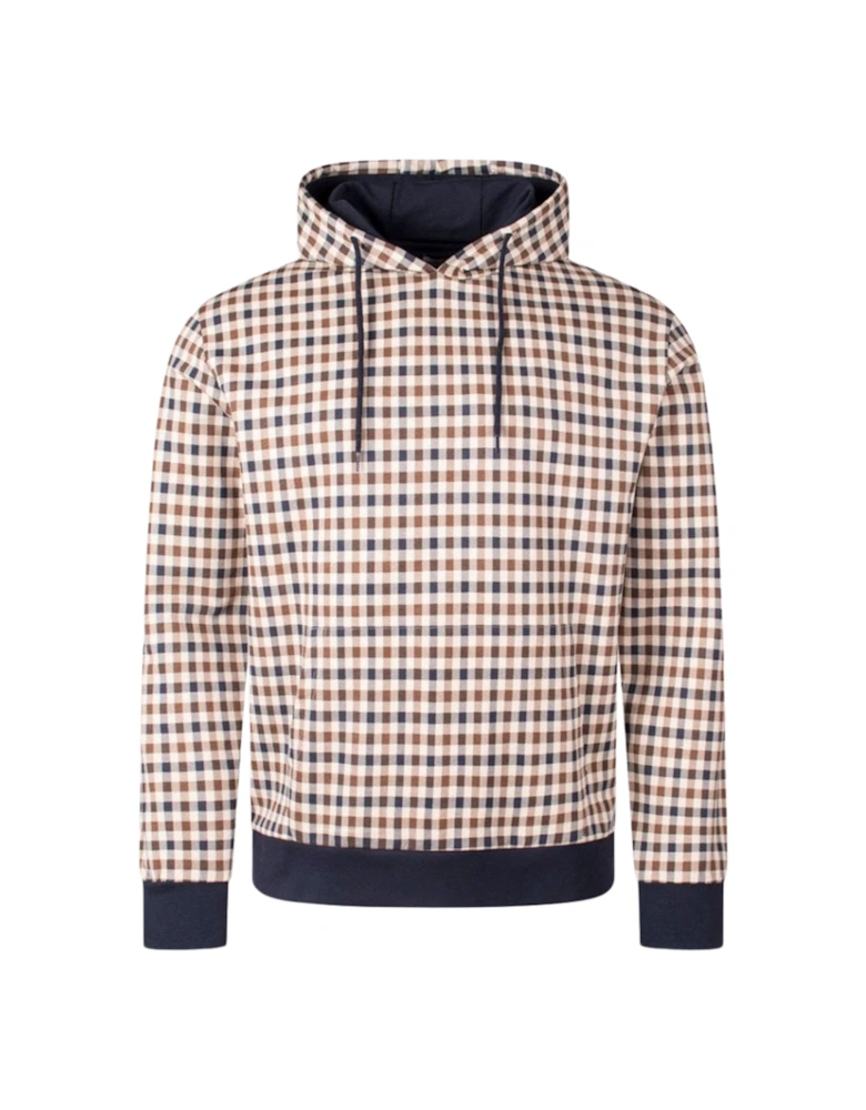Active Iconic Club Check Beige Hoodie