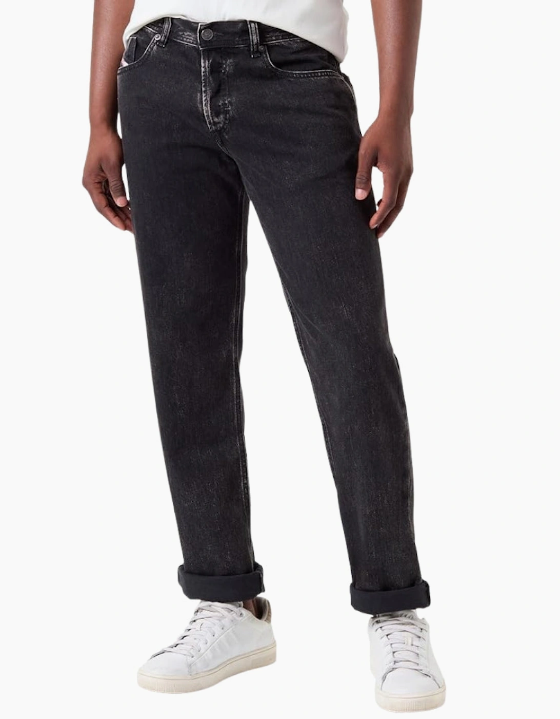 Diesel Men's Black 2023 D-Finitive Grey Denim Pants  Size W40 / 34L