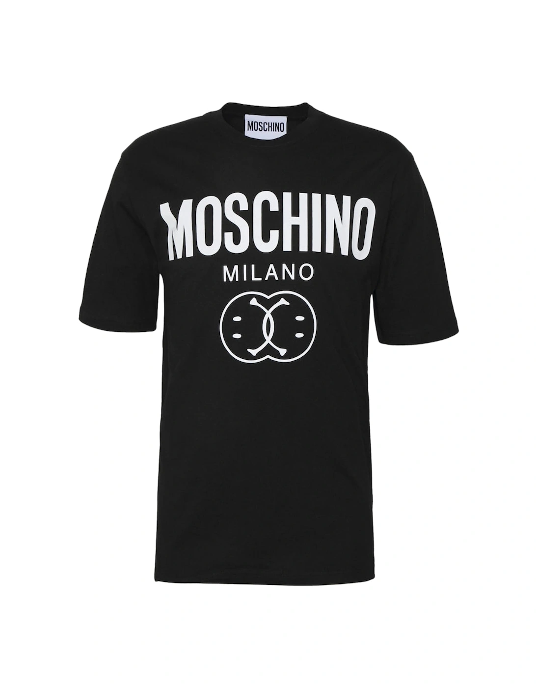 Milano Double Smiley Logo Black T-Shirt, 5 of 4