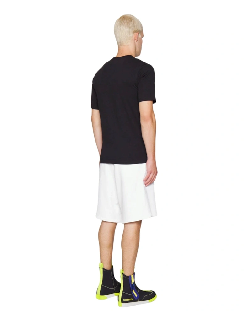 Milano Double Smiley Logo Black T-Shirt