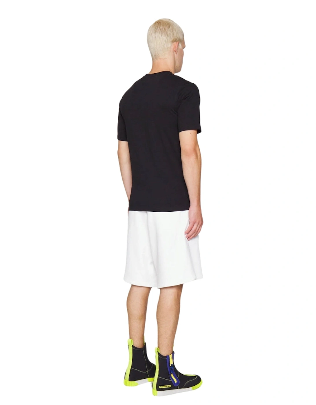 Milano Double Smiley Logo Black T-Shirt