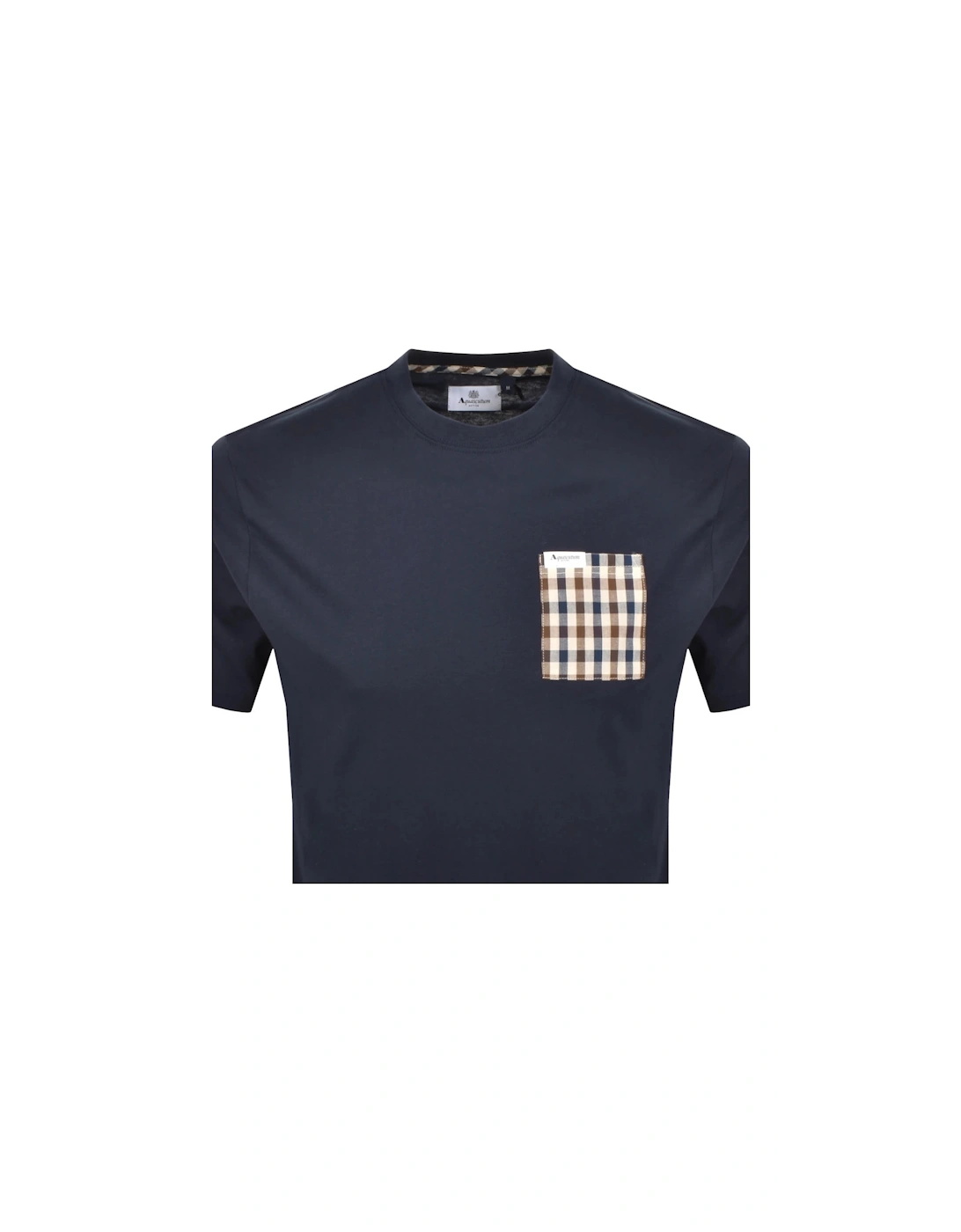 Active Iconic Front Pocket Navy Blue T-Shirt