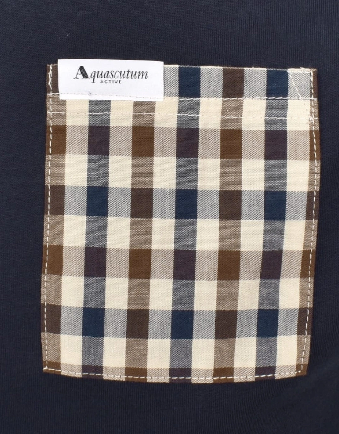 Active Iconic Front Pocket Navy Blue T-Shirt