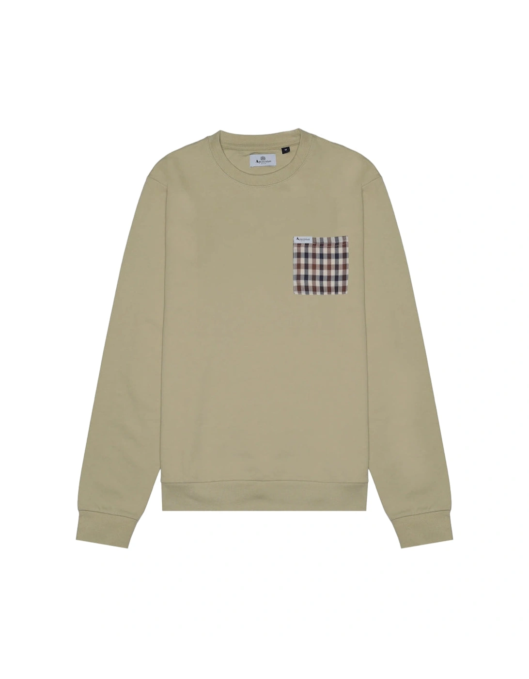 Active Iconic Pocket Crewneck Beige Sweatshirt, 3 of 2