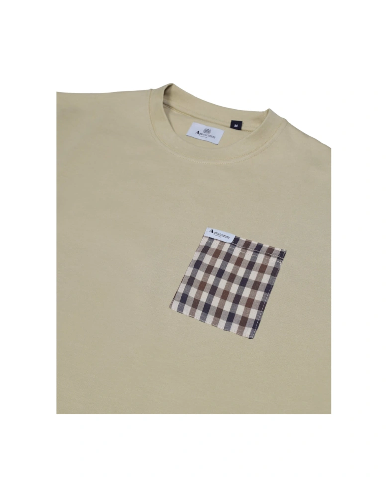 Active Iconic Pocket Crewneck Beige Sweatshirt