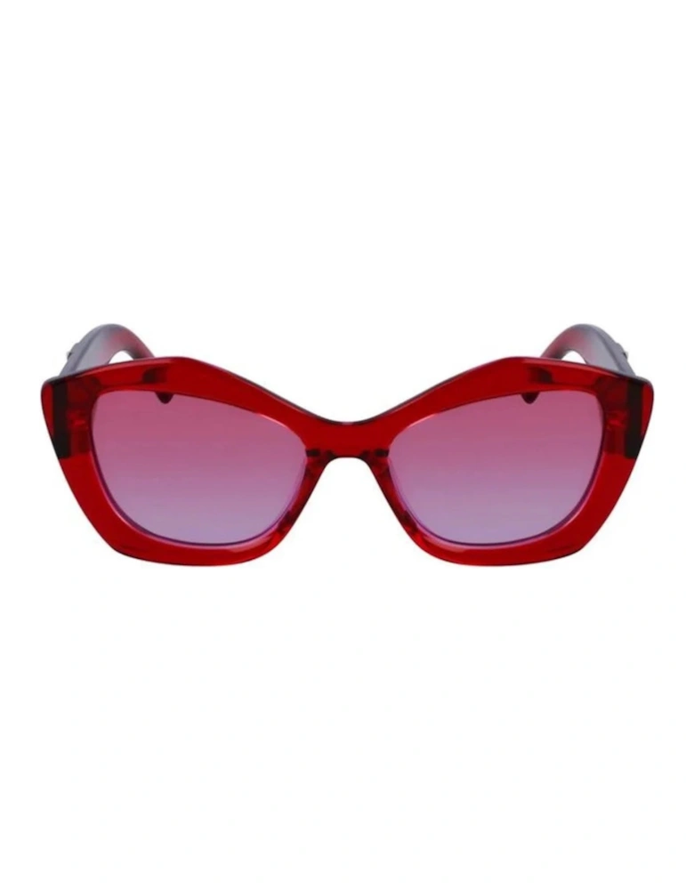 Wine Red Gradient Sunglasses