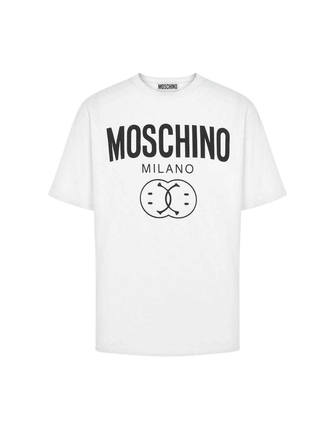 Milano Double Smiley Logo White T-Shirt, 4 of 3