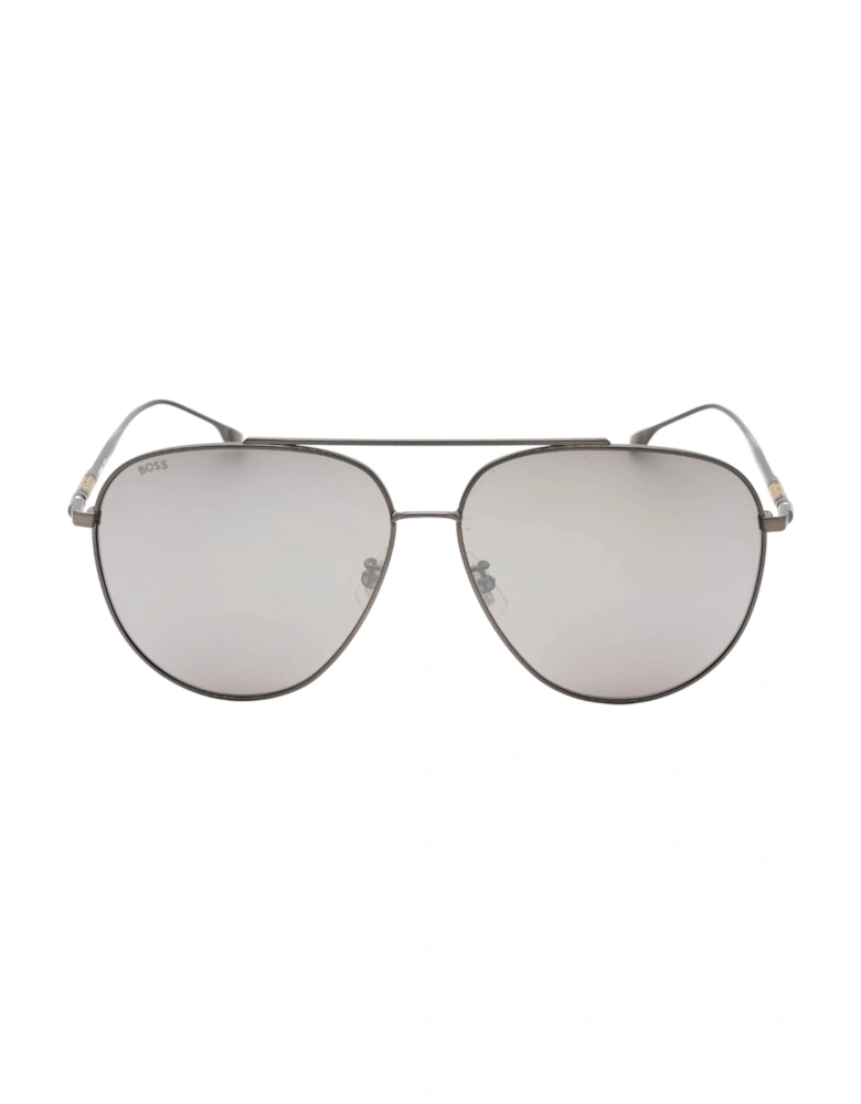 Matte Ruthenium Silver Sunglasses