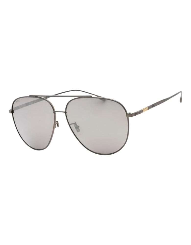 Matte Ruthenium Silver Sunglasses