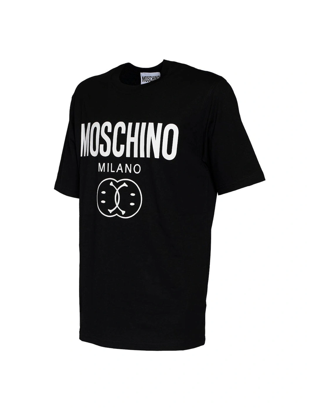 Bold Double Smiley Logo Black T-Shirt