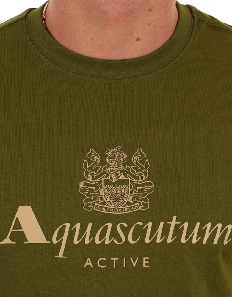 Active Big Logo T-Shirt Army Green