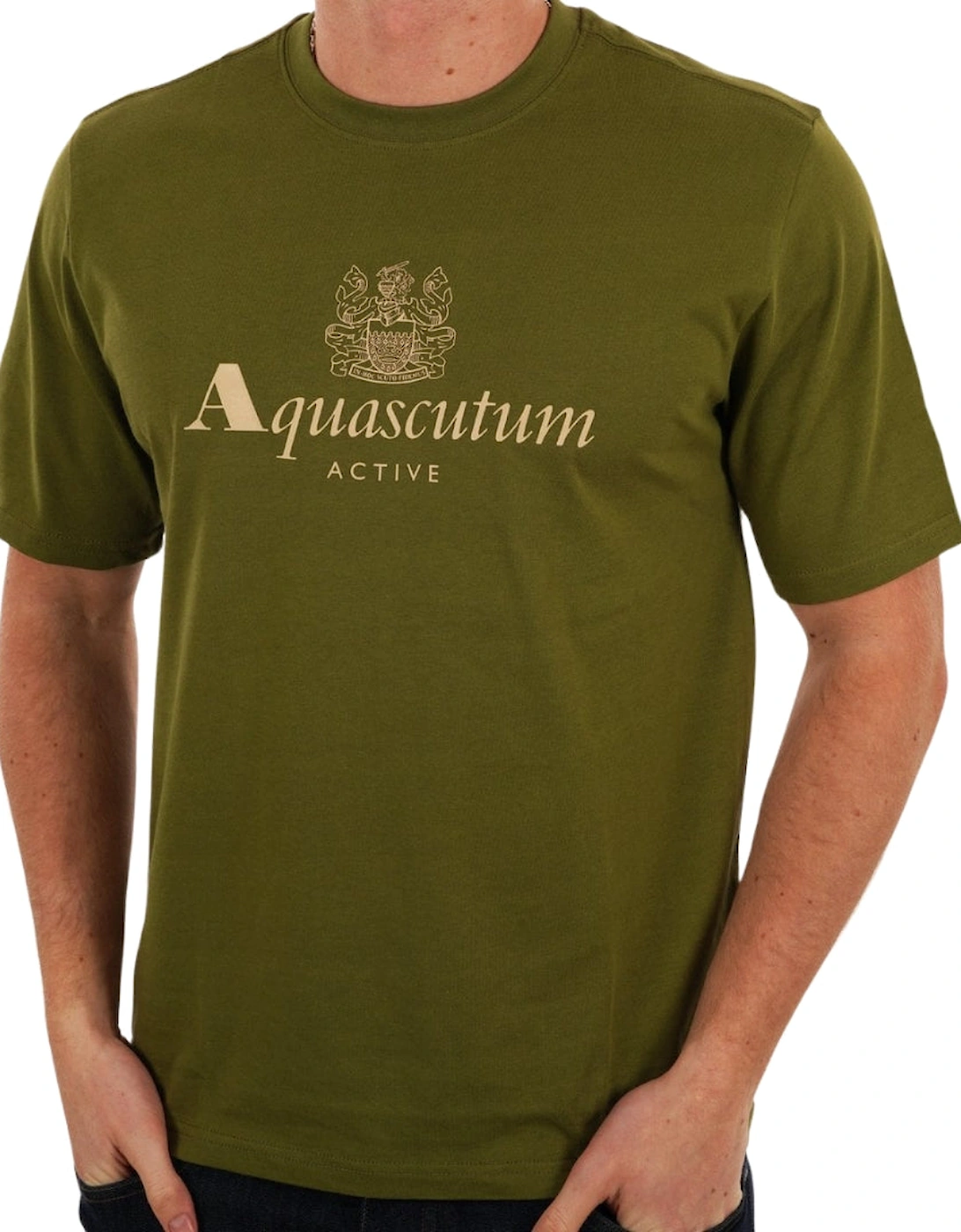 Active Big Logo T-Shirt Army Green