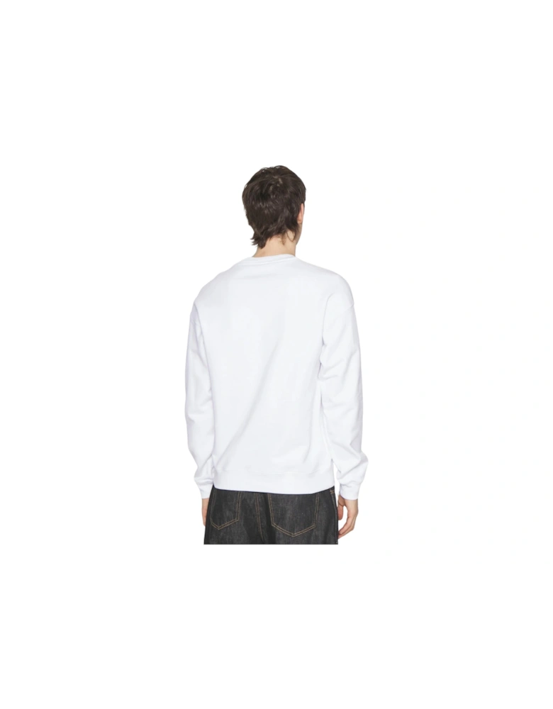 Bold Logo White Jumper
