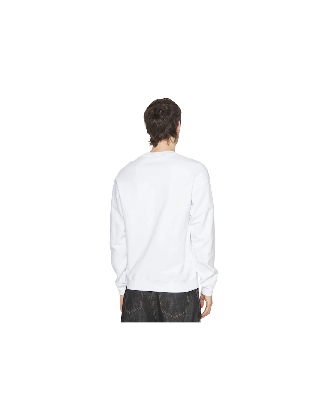 Bold Logo White Jumper
