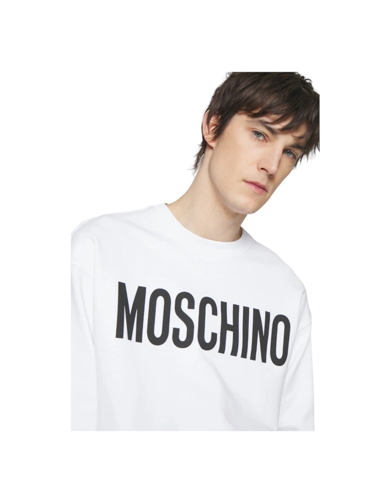 Bold Logo White Jumper