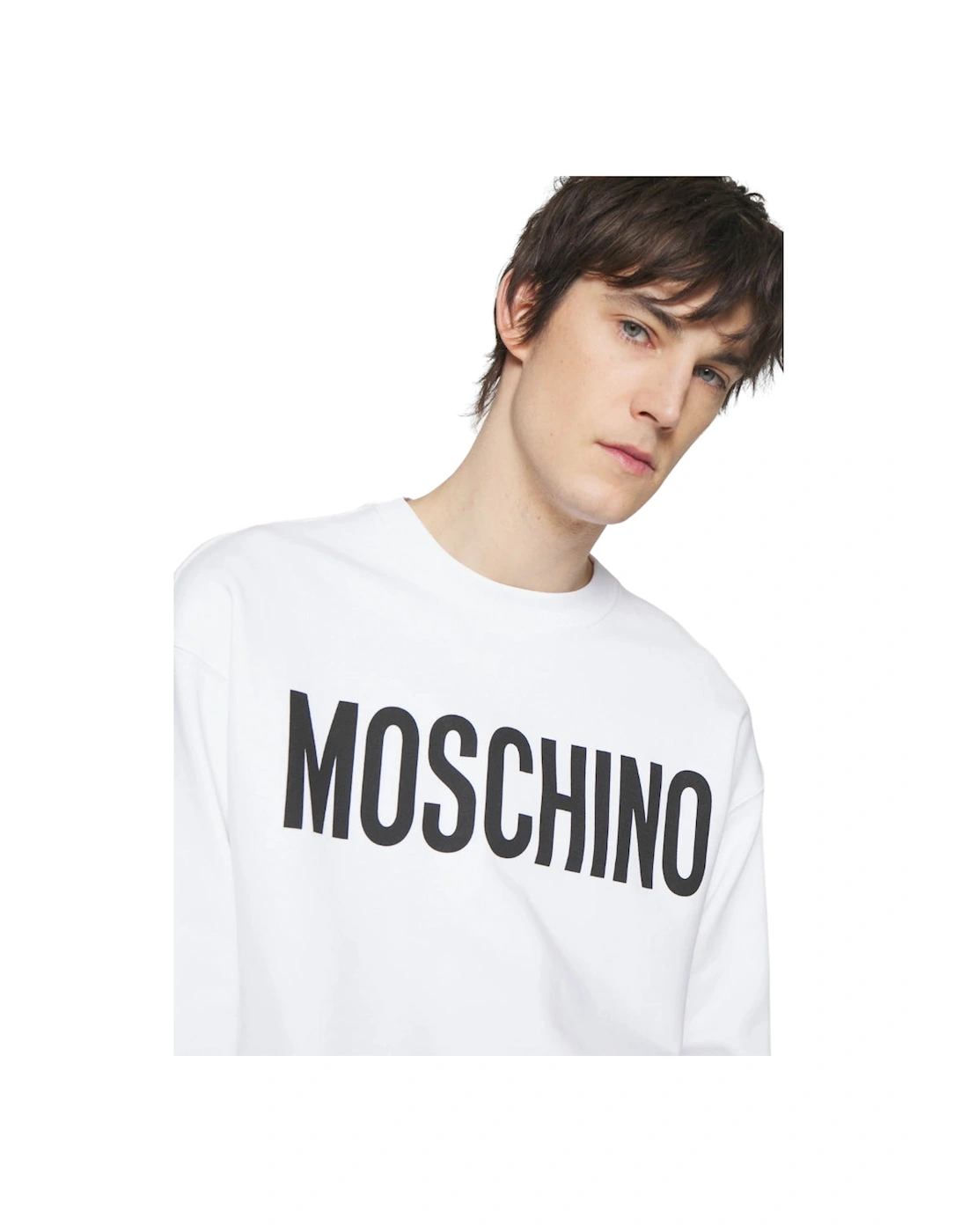 Bold Logo White Jumper