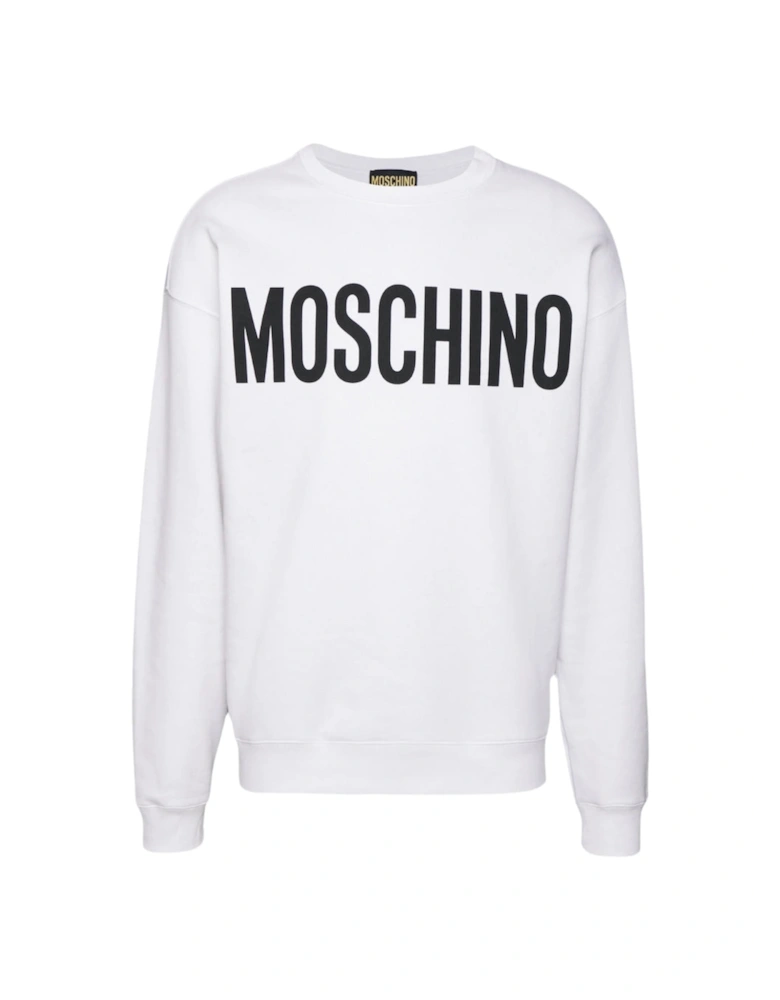 Bold Logo White Jumper