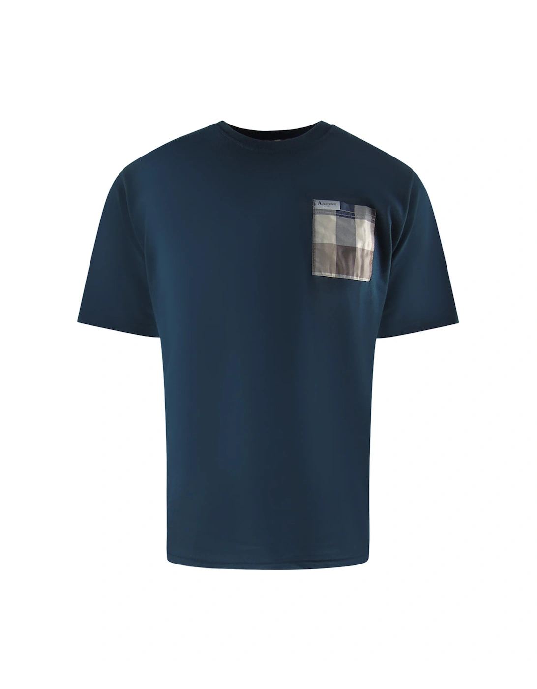 Active Club Check Pocket T-Shirt Navy Blue, 3 of 2