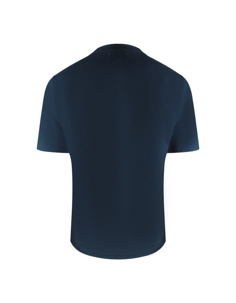 Active Club Check Pocket T-Shirt Navy Blue
