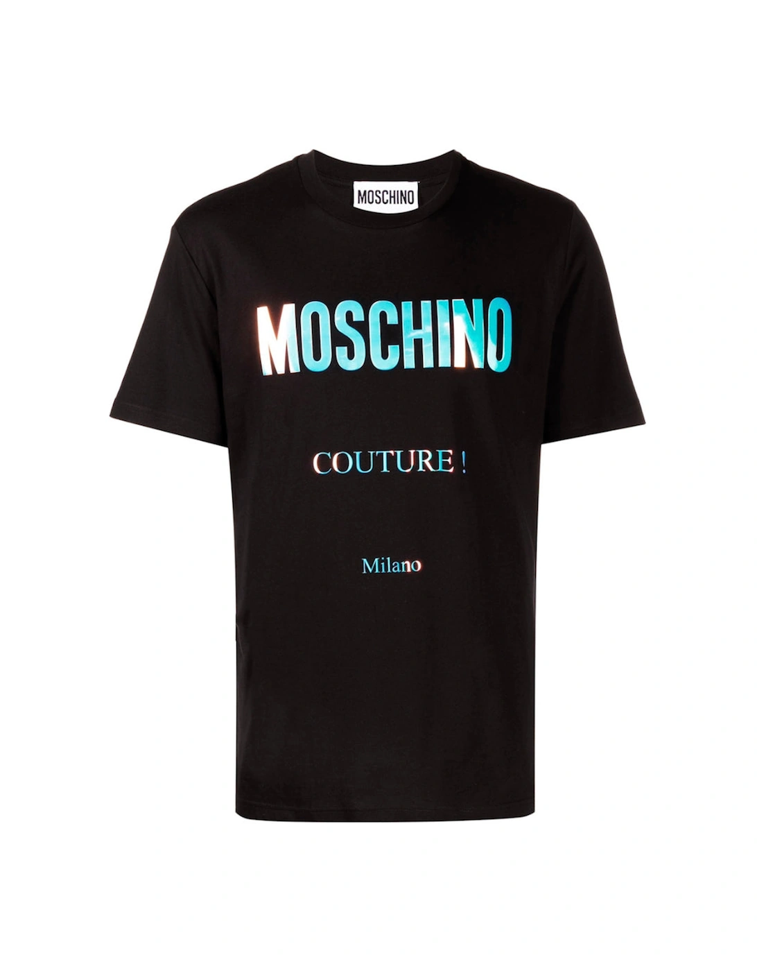 Couture Milano Reflective Logo Black T-Shirt, 4 of 3