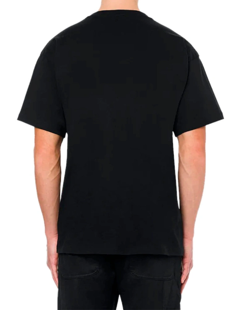 Couture Milano Reflective Logo Black T-Shirt