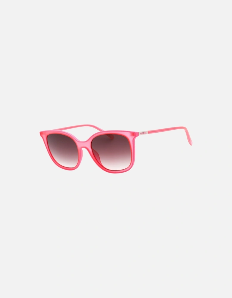 Pink Framed Gradient Brown Lensed Sunglasses