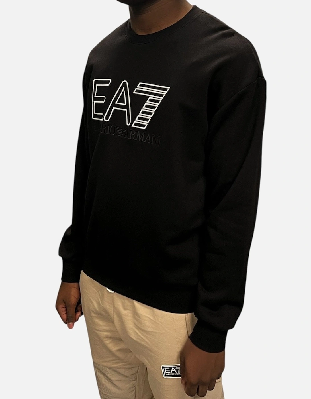 Embroidered Logo Sweatshirt - Black