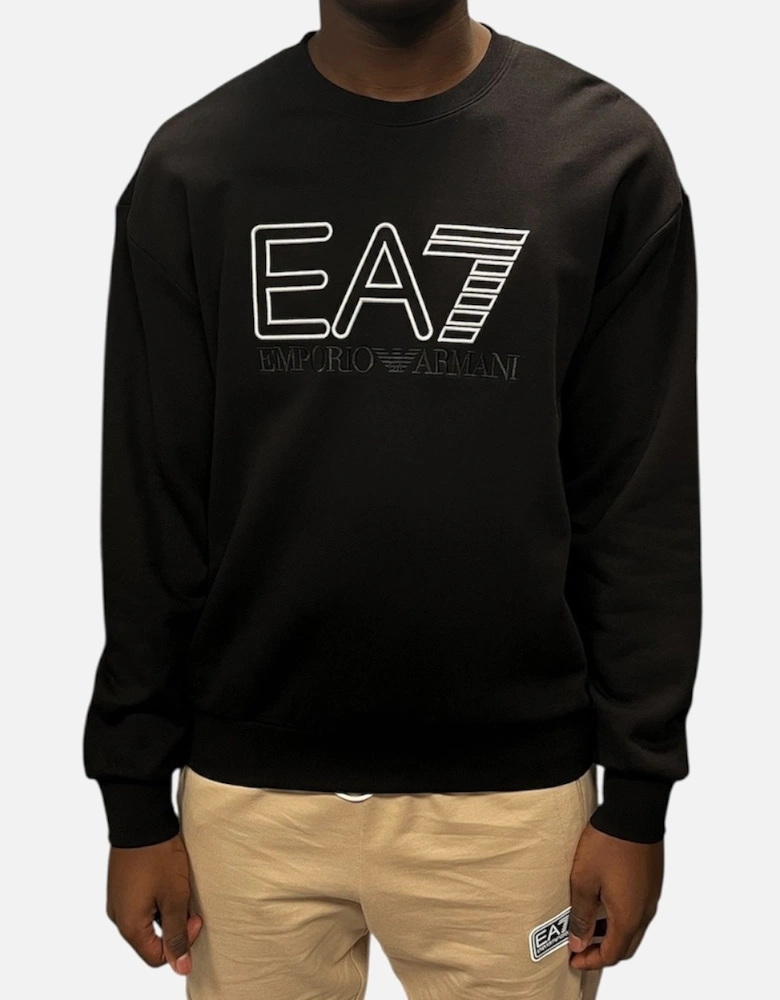 Embroidered Logo Sweatshirt - Black