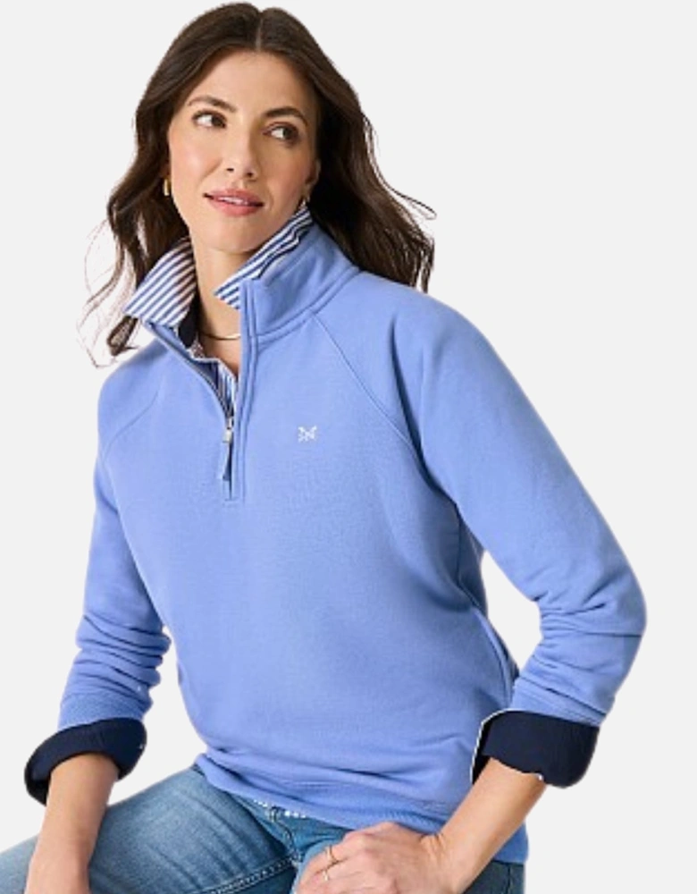 Womens Half Zip Sweat Sweatshirt