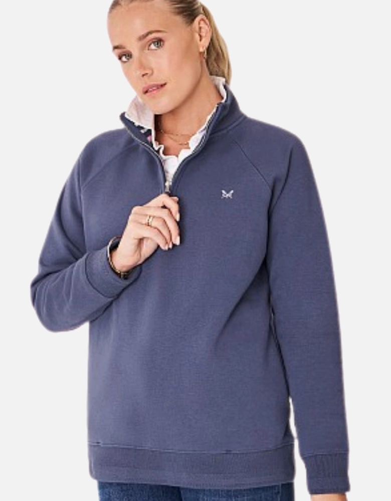 Womens Half Zip Sweat Sweatshirt