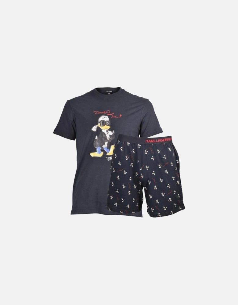 KLxDisney Organic Cotton Short-Sleeve Pyjama Set, Black