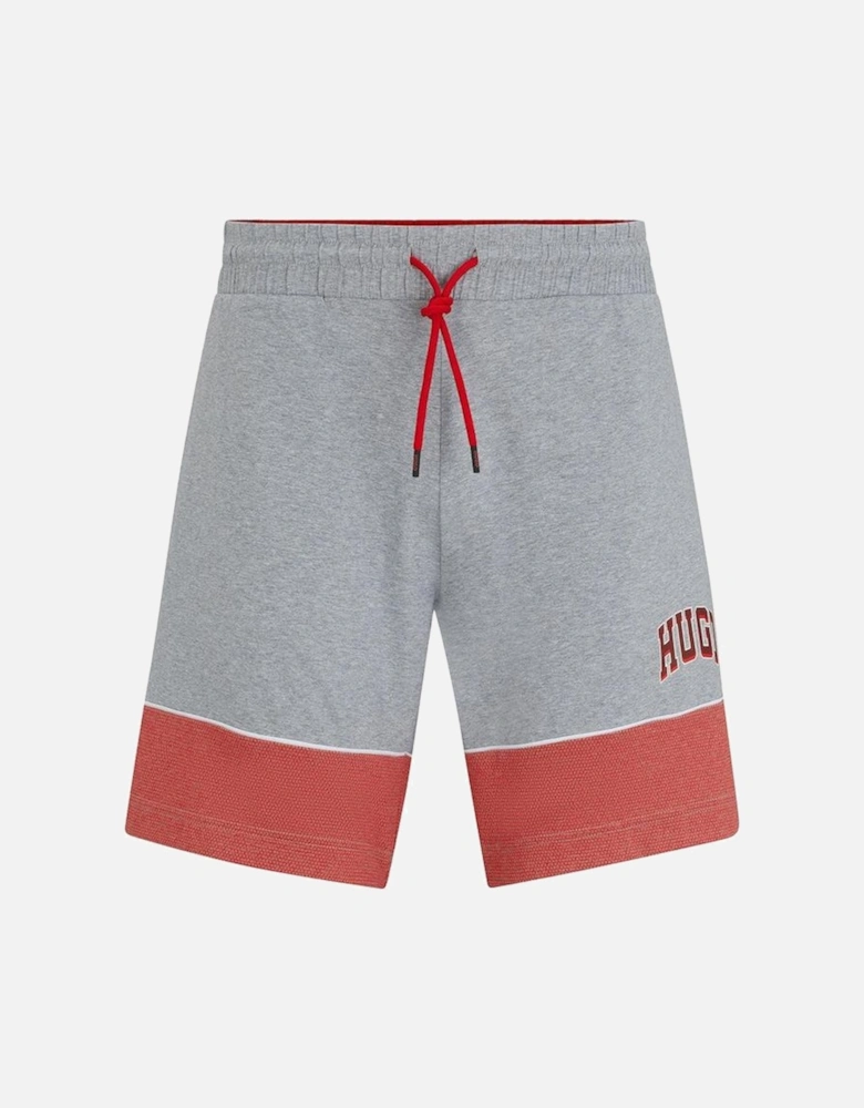Basketball Logo Match Shorts, Medium Grey