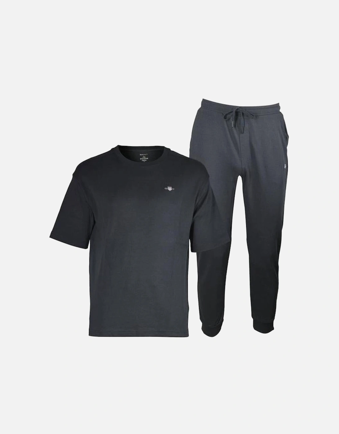 Premium Cotton Loungewear Set, Black, 7 of 6