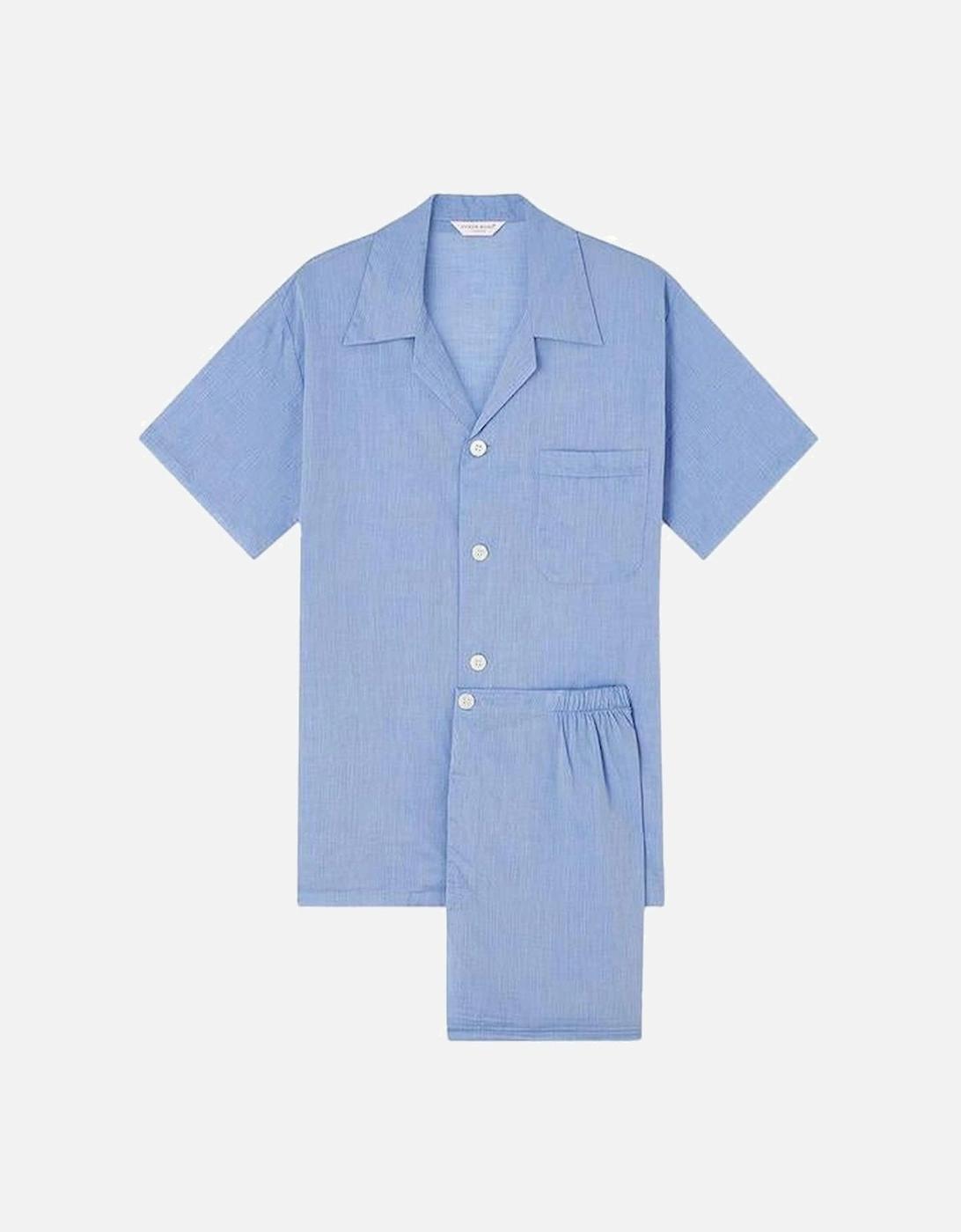 Cotton Pyjama Set, Blue, 2 of 1