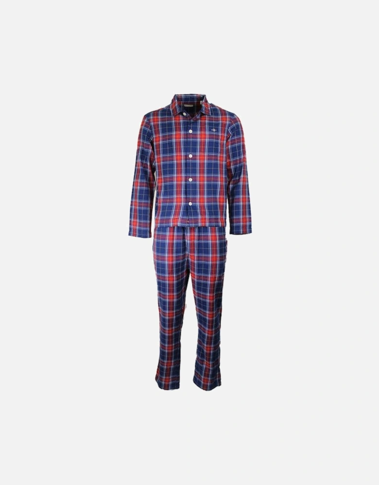 Flannel Pyjama Gift Set, Persian Blue