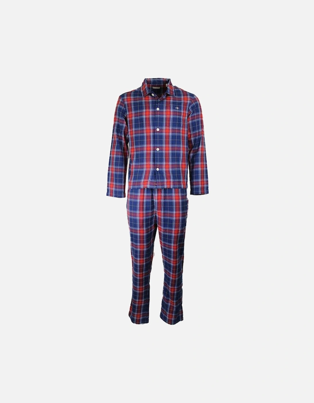 Flannel Pyjama Gift Set, Persian Blue, 6 of 5