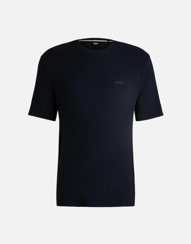 BOSS Soft Ribbed Regular Fit T-Shirt, Dark Blue