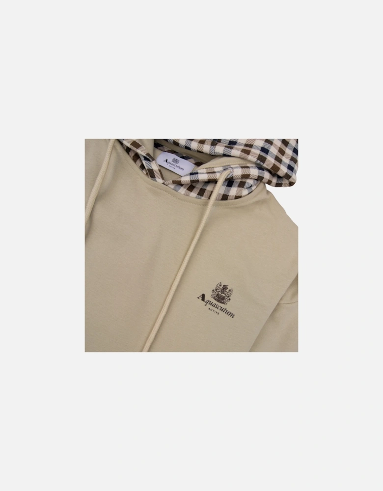 Club Check Hoodie Beige 03