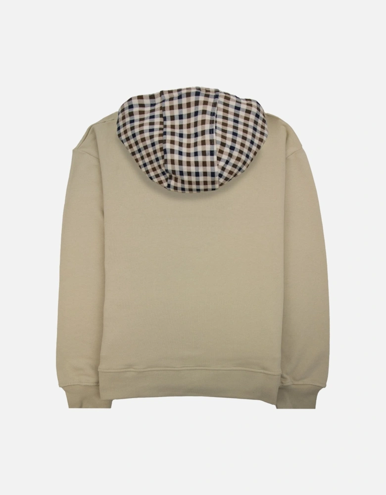 Club Check Hoodie Beige 03
