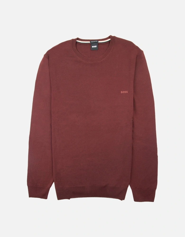 Botto-l Embroidered Logo With Responsible Wool Swe Burgundy 604