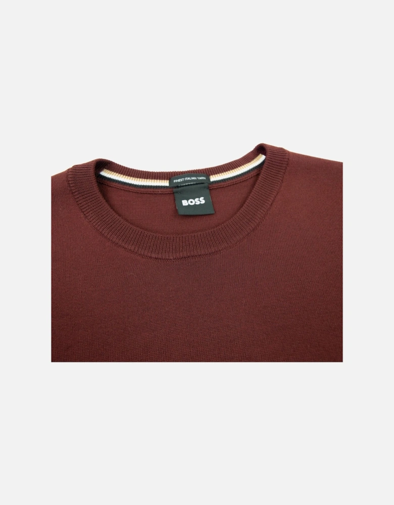 Botto-l Embroidered Logo With Responsible Wool Swe Burgundy 604