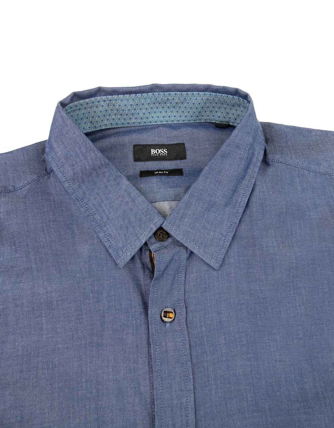 Ronny_36 Concealed Stripe Shirt Denim Blue