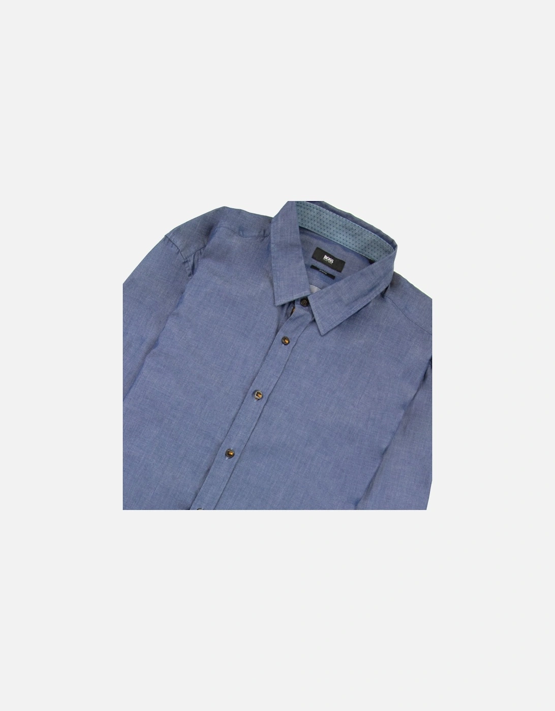 Ronny_36 Concealed Stripe Shirt Denim Blue
