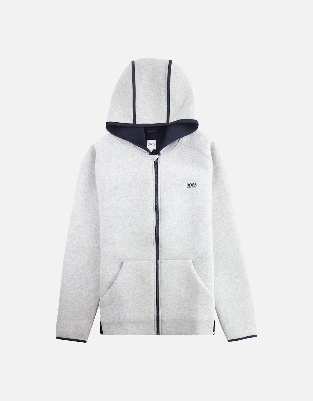 Kids Small Logo Hooded Sweatshirt Grey Marl, 4 of 3