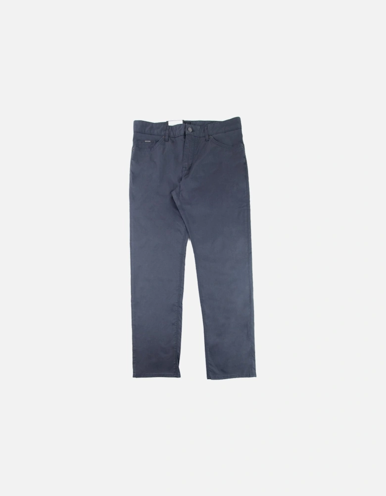 Regular-fit Jeans In Washed Stretch Denim Dark Blue 402