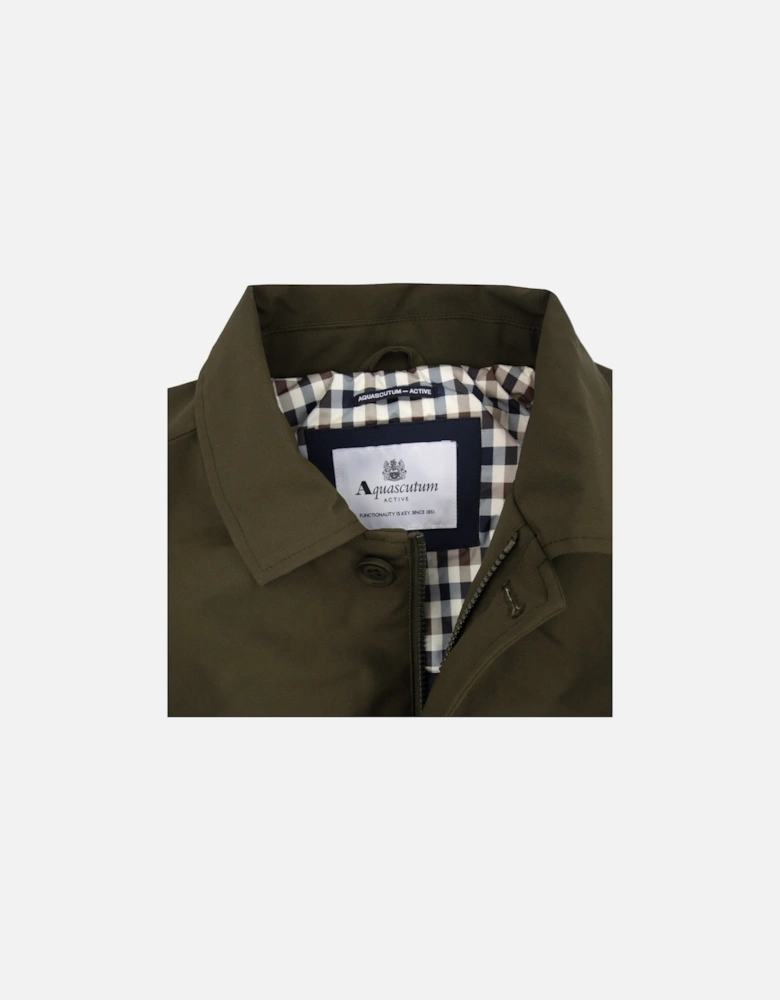 Shell Active Mid Trench Coat Army Green 06